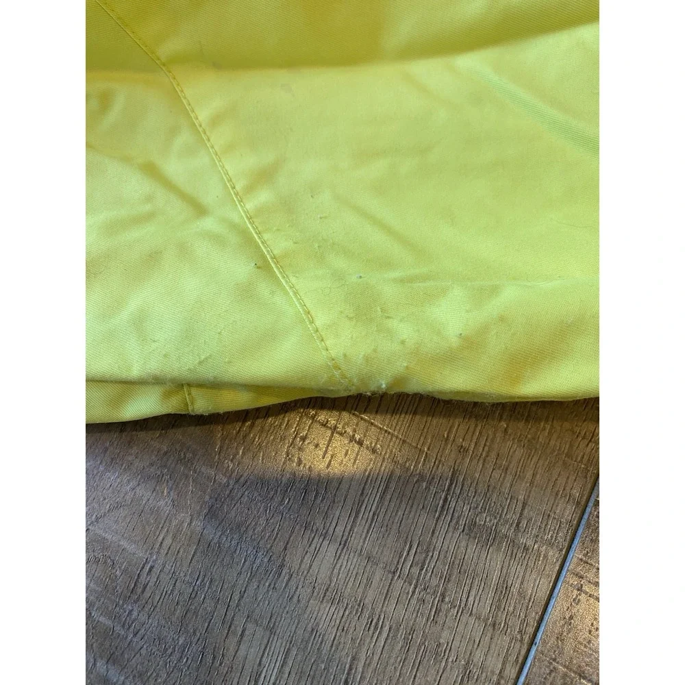 Vintage Y2K Volcom Snowboard Jacket Yellow Hooded Graphic Lining Mens XS